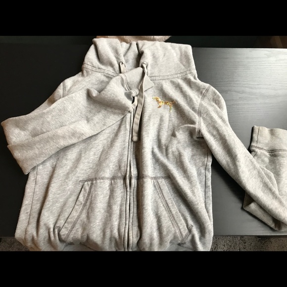 PINK zip up hoodie - Picture 1 of 2